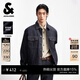杰克·瓊斯（JACK&JONES）男裝26年春秋季新款原色牛仔外套男休閑寬松潮流痞帥簡(jiǎn)約男士夾克 A14深牛仔藍 S （170）