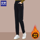 羅蒙（ROMON）運動(dòng)褲女2026春秋冬新款大碼寬松加厚休閑哈倫褲子加絨小腳衛褲女 黑色 加絨 2XL 【建議130-145斤】