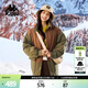 卡帕（Kappa）背靠背棉服2024新款男女款秋冬保暖外套防寒服棉襖棉衣K0EZ2MM30D