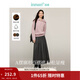 茵曼（INMAN）2025秋冬女裝新款簡(jiǎn)約通勤百褶半身裙A字大擺顯瘦中長(cháng)款裙子 貴族灰-秋冬款 順滑毛感 L