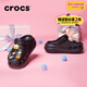 卡駱馳（CROCS）洞洞鞋泡芙檀健次同款夏季新款女鞋涼鞋沙灘鞋厚底增高拖鞋207521 黑色（建議拍小一碼） 37-38 (230mm) M5W7