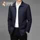 啄木鳥(niǎo)（TUCANO）中年爸爸行政夾克2026新款春秋款茄克商務(wù)休閑男士翻領(lǐng)外套上衣服