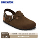 BIRKENSTOCK勃肯德國進(jìn)口新品男女款牛皮絨面革Tokio包頭系踝拖鞋 咖色窄版1032025 37