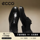 愛(ài)步（ECCO）正裝皮鞋男 增高布洛克雕花牛皮德比鞋 里斯622164 黑色39