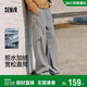 森馬（Semir）休閑褲男冬季加絨寬松直筒褲2025拼接時(shí)尚戶(hù)外長(cháng)褲子10A725127102