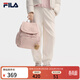 斐樂(lè )（FILA） 官方女包翻蓋雙肩包掛件小熊休閑書(shū)包背包情人節禮物 灰藕粉-PK XS