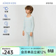 愛(ài)慕兒童保暖內衣【輕暖】A類(lèi)抗菌吸濕速干凈痕抽濕衣男女童秋衣秋褲童裝 輕暖【5-15℃】水藍套裝 130 （45-60斤）