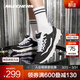 斯凱奇（Skechers）奧利奧熊貓鞋丨老爹鞋女經(jīng)典黑白復古春夏輕便潮流增高運動(dòng)休閑鞋 【女款】黑色/白-BKW 37