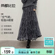 尚都比拉復古民族風(fēng)半身裙女春季高腰遮肉顯瘦度假網(wǎng)紗A字裙氣質(zhì)中長(cháng)裙