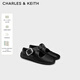 CHARLES&KEITH交叉帶平底瑪麗珍鞋芭蕾舞鞋生日禮物送女友CK1-70580264 Black黑色 38 （245）