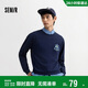 森馬（Semir）長(cháng)袖T恤男秋冬涂鴉印花情侶裝肌理感內搭2025打底衫109725101202