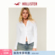 HOLLISTER【Y2K千禧風(fēng)】25秋冬府綢荷葉邊襯衫女裝340-5483 白色 XS (160/80A)