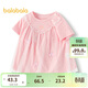 巴拉巴拉寶寶短袖t恤嬰兒女童上衣2024夏裝甜美時(shí)尚可愛(ài)洋氣208224117014