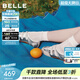 百麗（Belle）章若楠同款奶酪糖薄底瑪麗珍女26春新款真皮商場(chǎng)單鞋E9Q1DAQ6預售 銀色 36
