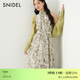 SNIDEL春夏無(wú)袖茶歇印花連衣裙針織開(kāi)衫兩件套SWNO251137 綠色 M （1）