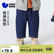 迷你巴拉[仿牛仔]男女童寶寶長(cháng)褲2026春柔軟舒適不怕勒肚留痕褲子