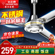 鉆石牌不銹鋼吊扇電風(fēng)扇56寸家用客廳吊頂風(fēng)扇1.4 米大吊扇大風(fēng)力吊風(fēng)扇DS56-15D