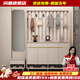 閃朗輕奢家用門(mén)口掛衣鞋柜隔斷柜大容量?jì)π瑤煲录荛T(mén)廳客廳簡(jiǎn)約鞋柜 (掛衣架款)86長(cháng)34寬196高cm 免費上門(mén)安裝