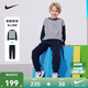 NIKE3BRAND 耐克男女童無(wú)帽衛衣+長(cháng)褲2件套裝秋季新款長(cháng)袖套裝