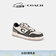 蔻馳（COACH）【明星同款】男士男鞋混合拼接經(jīng)典標志SOHO運動(dòng)鞋平底鞋休閑鞋 黑色/白堊色 40.5