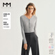 麥檬【涼感開(kāi)衫】MM秋新品輕薄款吊帶外搭毛衫外套多色特價(jià)回饋 灰色 M