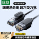 綠聯(lián)超六類(lèi)網(wǎng)線(xiàn)細線(xiàn) CAT6A純銅萬(wàn)兆成品跳線(xiàn) 家用電腦路由器光貓網(wǎng)絡(luò )連接線(xiàn) 兼容千兆百兆寬帶2米70334