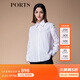 PORTS寶姿秋冬新品女裝長(cháng)袖棉質(zhì)白襯衫SM9B016XWC030 白色 XS (2)