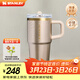 STANLEY保溫杯水杯巨無(wú)霸吸管杯PRO大容量杯子保溫保冷戶(hù)外居家男女禮物 【重磅新品】珠光香檳金- 591ml