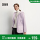 森馬（Semir）外套女冬季中長(cháng)款兩面穿仿羊羔毛搖粒絨2025純色夾克109725108003
