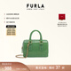 芙拉（FURLA）【禮物】CANDY女士迷你鏈條包波士頓包果凍包手提包斜挎包 綠色