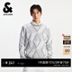 杰克·瓊斯（JACK&JONES）男裝毛衣時(shí)尚百搭簡(jiǎn)約純色經(jīng)典提花直筒圓領(lǐng)針織衫上衣225313013 A06雪白色 常規 XS （165）