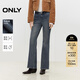 ONLY秋季四面彈簡(jiǎn)約通勤小個(gè)子喇叭褲牛仔褲女|124432037 J35 510洗水牛仔藍 XS (155) 60A