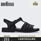 melissa梅麗莎女時(shí)尚休閑外穿平底露趾羅馬涼鞋35787 黑色 38
