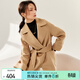 尚都比拉新款毛呢外套女中長(cháng)款秋冬氣質(zhì)西裝領(lǐng)羊毛雙面呢子大衣 駝色 M