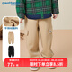 歌瑞家（greatfamily）兒童褲子 冬季新款男童裝長(cháng)褲運動(dòng)休閑褲保暖衛褲中大童樂(lè )友 卡其色 130 【6-7歲】