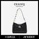 CK&WQ小號托特包女小香風(fēng)黑白撞色輕奢小眾腋下生日禮物女式2025新款 黑色 標準裝