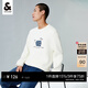 杰克·瓊斯（JACK&JONES）秋冬新款男裝款潮流休閑直筒圓領(lǐng)針織衫毛衣打底衫上衣衣服男士 A42奶白 S 170