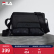 FILA 斐樂(lè )官方男包挎包冬季新款時(shí)尚休閑隨身包單肩包斜挎包 正黑色-BK XS