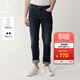 哈吉斯（HAZZYS）男裝 夏款男褲子丹寧風(fēng)長(cháng)褲經(jīng)典百搭牛仔褲男ATDZP0BBX98 藏青色NV 32 （175/78A）