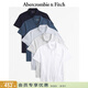 Abercrombie & Fitch經(jīng)典小麋鹿圖案5件組合裝美式POLO衫短袖T恤春夏男裝124-4527 藍色多色 M (180/100A)