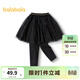 巴拉巴拉（BALABALA）女童打底褲甜美網(wǎng)紗裙褲百搭秋裝潮拜年服 黑色90001 110 cm