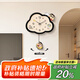 好久不見(jiàn)蠟筆小新餐廳掛鐘客廳家用靜音鐘表創(chuàng  )意可左右搖擺玄關(guān)掛墻時(shí)鐘