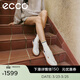 愛(ài)步（ECCO）休閑鞋女 26年新款春季時(shí)尚百搭板鞋德訓鞋 柔酷11號235813 砂礫灰/白色/海洋藍（拼接）23581361580 37 （尺碼偏大，建議拍小一碼）