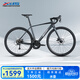 喜德盛2025款RC300公路自行車(chē)碟剎鋁合金車(chē)架上班通勤代步車(chē) 灰/黑 480mm