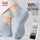 貓人男士襪子男夏季【100%純棉網(wǎng)眼】短襪透氣吸汗防臭運動(dòng)棉襪6雙