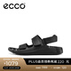 愛(ài)步（ECCO）涼鞋男 復古男士運動(dòng)涼鞋夏天勃肯沙灘休閑鞋男皮涼鞋 科摩500944 黑色50094401001 43