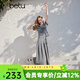 百圖（betu）女裝2026年春夏新款潮流氣質(zhì)女裝套裝POLO領(lǐng)顯瘦針織裙子2603T91 灰色 L