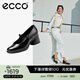 愛(ài)步（ECCO）粗跟單鞋女 百搭一字帶高跟瑪麗珍鞋通勤 雕塑奢華222503 黑色22250301001 36 （尺碼偏大）
