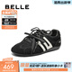 百麗（Belle）張凌赫同款方程式跑道賽車(chē)鞋德訓鞋新款女鞋休閑鞋E2L1DAM6預售 黑色【金靖同款】 37