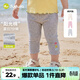 嘟嘟家女童打底褲夏款女孩七分褲卡通夏裝女寶褲子輕薄透氣童裝洋氣時(shí)髦 淺麻灰 110